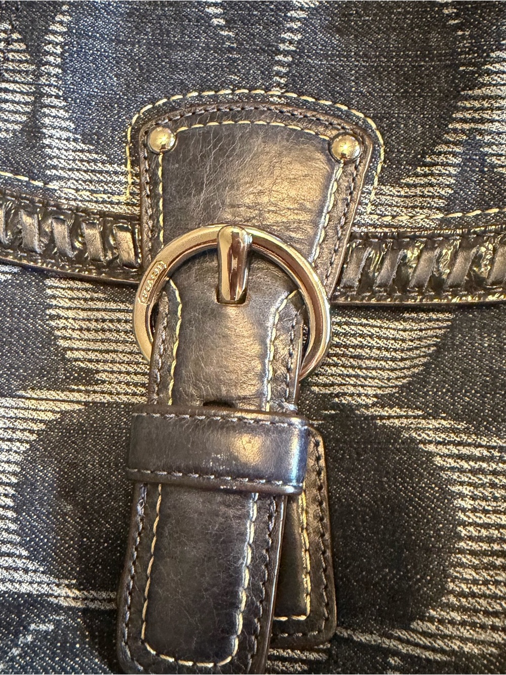 Coach Denim Poppy Hobo Bag - Picture 10 of 10